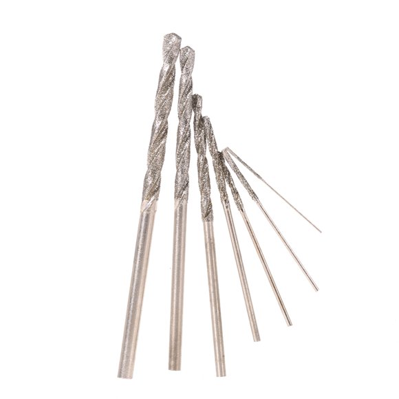 7pcs High Hardness Diamond Coated Drill Bit Set Drills Jewelry Agate Fine Drilling