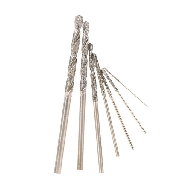 Amdohai 7pcs High Hardness Diamond Coated Drill Bit Set Drills