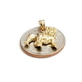 thumbnail image 3 of New 14k yellow Gold bulldog full body pet animal Pendant charm fine jewelry 2.8g, 3 of 12