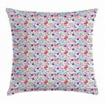 thumbnail image 1 of Diamonds Throw Pillow Cushion Cover, Digitally Composed Illustration of Many Shapes of Colorful Stones Feminine Pattern, Decorative Square Accent Pillow Case, 16 X 16 Inches, Multicolor, by Ambesonne, 1 of 2