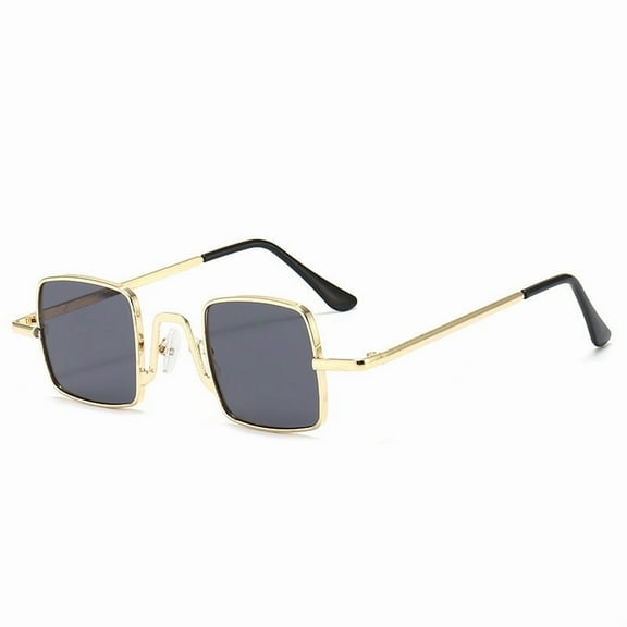 Retro Hip Hop Sunglasses for Women, Men, and Children - Trendy Square Frame Mini Shades for Fashion, Parties, and Travel