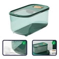 thumbnail image 3 of FESTFENDS Transparent Green Cereal Dispenser Made of Pet for Rice and Grain Storage, 3 of 8