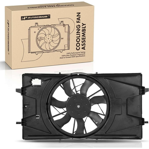 A-Premium Engine Radiator Cooling Fan Assembly Compatible with Chevrolet Cobalt 2005-2010 & Pontiac G5 2007-2010, 2.2L DOHC, with Motor
