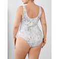 thumbnail image 3 of White plus size jumpsuit for women Women's Sexy Bodysuit Leopard Snake Skin Leotard Tank Top Sleeveless Scoop Neck Bodycon Jumpsuit Onesie Romper, 3 of 6