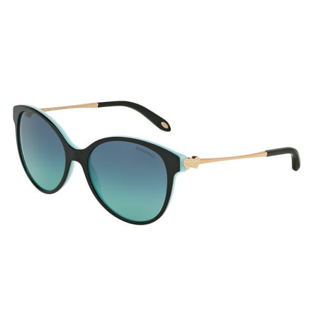 Tiffany 0TF4127 Full Rim Round Womens Sunglasses - Size 56 (Azure Gradient Blue)