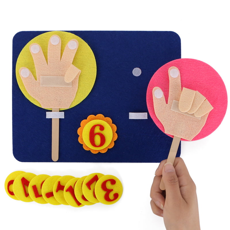 1Set Montessori Finger Numbers Math Toy Children Counting Math Toy for Teaching 
