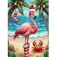 thumbnail image 3 of Colorful Design Flamingo Christmas Beach Theme Polyester Material Party Decoration Event Banner for Holiday Celebration Indoor Decoration Kids Party, 3 of 7