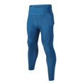 thumbnail image 3 of Wyobmus Men's Compression Pants Pockets Quick Drying Gym Leggings Stretchy Breathable Athletic Sports Baselayer Running Workout Basketball Training Pants Tights B-Blue, 3 of 8