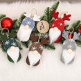 thumbnail image 5 of 5x Gnomos de Navidad de felpa enana sin rostro muñeca Antlers de punto decoración de árbol de Navidad, tipo B Feliz Sencillez, 5 of 5