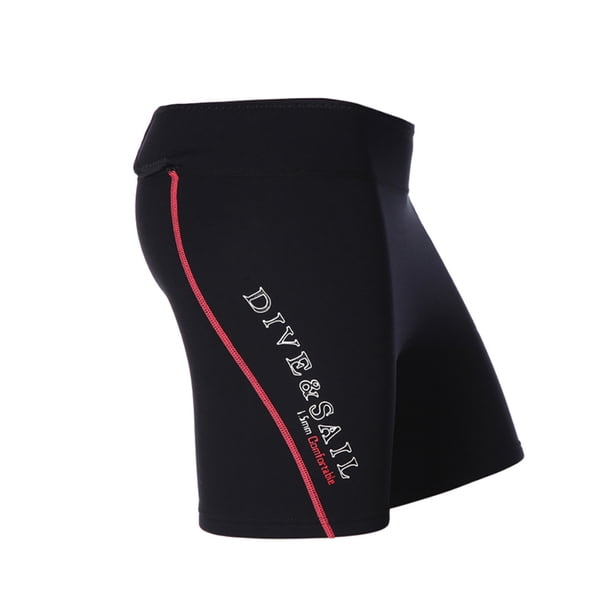 Pantalones de traje de neopreno esponja de neopreno esponja de los hombres medias de buceo Leggings para la natación de buceo Snorkeling Scuba Spaning Surfing Femenino Red S 1.5mm Inevent OD003702-09