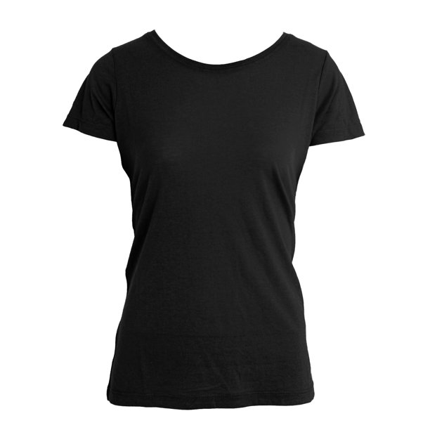 Nakedshirt - Camiseta Triblend modelo Nancy para mujer (Negro intenso)