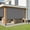 Grey, variant on AOSKY Cordless Outdoor Roller Shades, UV Block Sunshades for Patio, Roll Up Blinds for Porch Pergola Balcony, 48"W x 72"H, Sesame