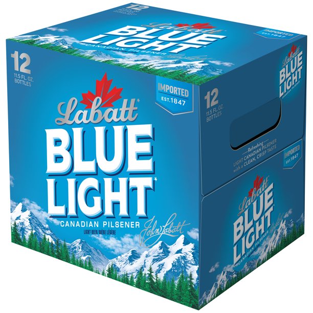 Labatt Blue Light Canadian Pilsener, 12 pack, 11.5 fl oz