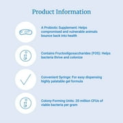 Pet Ag Zoologic Bene-Bac Plus Mammal Gel، FOS & Probiotics Gel Supplement - 30g Syringe