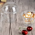 thumbnail image 3 of Clear Dessert Containers Plastic for Desserts Disposable Cup Pudding Cups Lid Muffin Bowl Mini Cake Snack Parfait with Transparent 20 Pcs, 3 of 6