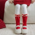 thumbnail image 2 of THDHVS Kids Socks,Girls Socks,Kids Double Knit Mid-Crew Socks Red for Warmth During The Holiday Season Festive Socks Are Ideal for Christmas and Winter Celebrations with Family Red Free Size, 2 of 5