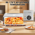 thumbnail image 4 of 21QT Electric Commercial Food Warmer,1 Pan Stainless Steel Bain Marie Buffet Steam Table,600W Countertop Buffet Warmer with Lid and Ladle for Catering,Restaurant, 4 of 7