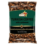Elite Turkish Roasted Ground Coffee with Cardamom, 3.5 oz Bag