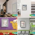 thumbnail image 3 of Ghent's Vinyl 24" x 18" 1 Door Enclosed Bulletin Board in Ivory, 3 of 6