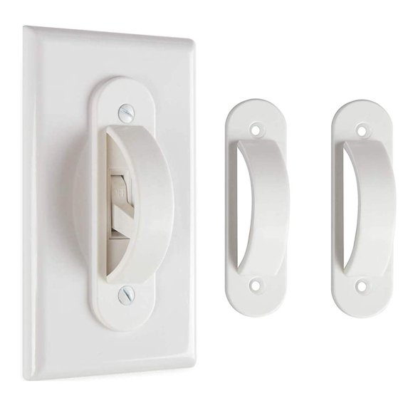 Lisol Wall Switch Guards Plate Covers Child Safety Security Home Decor (2 Pack) White - Keeps Light ON Or Off Protects Your Lights or Circuits from Accidentally Being Turned on or Off