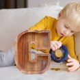 thumbnail image 4 of Qonioi Wooden Letter Savings Bank, Transparent Glass Coin Bank with English Alphabet, Money Box, Piggy Bank, 4 of 6