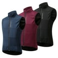 thumbnail image 4 of Chaleco de ciclismo para hombre Chaqueta de bicicleta sin mangas de lana térmica a prueba de viento Wosawe Chaqueta de ciclismo, 4 of 7