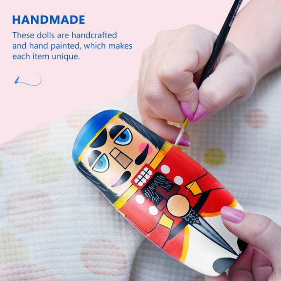 FOLOYORI Educational Wood Toys Nutcracker Crafts For Children 1Set