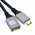 thumbnail image 2 of Xiwai 8K Type-C Mini HDMI 2.1 Male to HDMI Female Extension HDTV Cable for DV Camera Laptop Portable Monitor, 2 of 9
