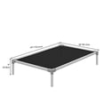thumbnail image 2 of Dextrus 49" Elevated Dog Bed, Chew Proof Dog Cot with Washable Breathable Mesh, Large, Black, 2 of 5