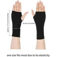 Fingerless Gloves Women UV Protection Gloves Wrist Length Cotton Gloves