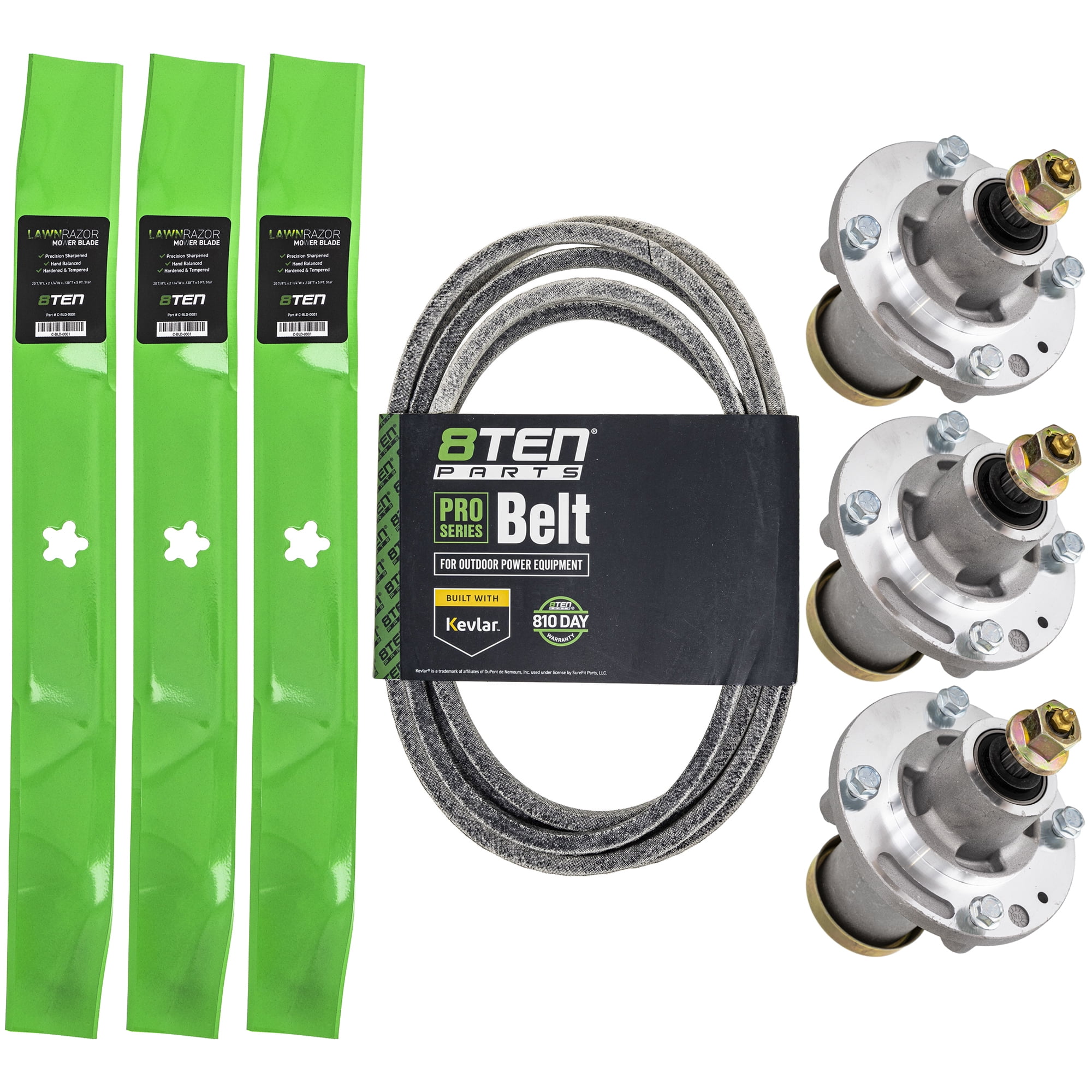 8TEN Blade Spindle Belt Kit for John Deere Z950M Z920M ZTrak 60