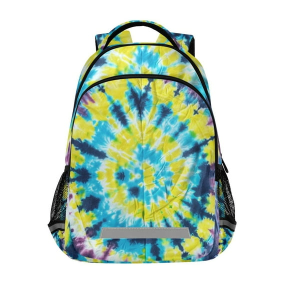ALAZA Abstract Tie Dye Backpack Elementary School Bag Bookbag Travel Rucksack