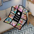 thumbnail image 3 of Customized Blanket with Picture Your Text Here 10 Photos Blankets Personalized Gifts for Adults Family Dad Mom Couples,Custom Photo Blanket Memorial Gifts for Christmas Birthday Blankets, 3 of 5