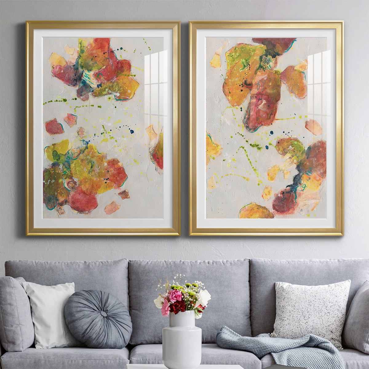 Wexford Home Attracting Love I Premium Framed Print, 18.5" x 24.5" - Ready to Hang, Gold (Set of 2)