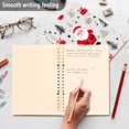 thumbnail image 4 of FORMRS 1-Subject Spiral Notebook 8" x 5" College Ruled 60 Refillable Sheet A5 Hard Cover, 2 Pack, Gray Christmas Santa, 4 of 7