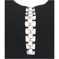 thumbnail image 3 of eVogues Women's Sexy Cutout Fit and Flare Dress Black, 3 of 4