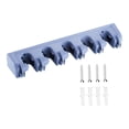 thumbnail image 4 of Soporte de pared para escobas, práctico soporte para escobas, organizador antideslizante para garaje Gris, 4 of 9