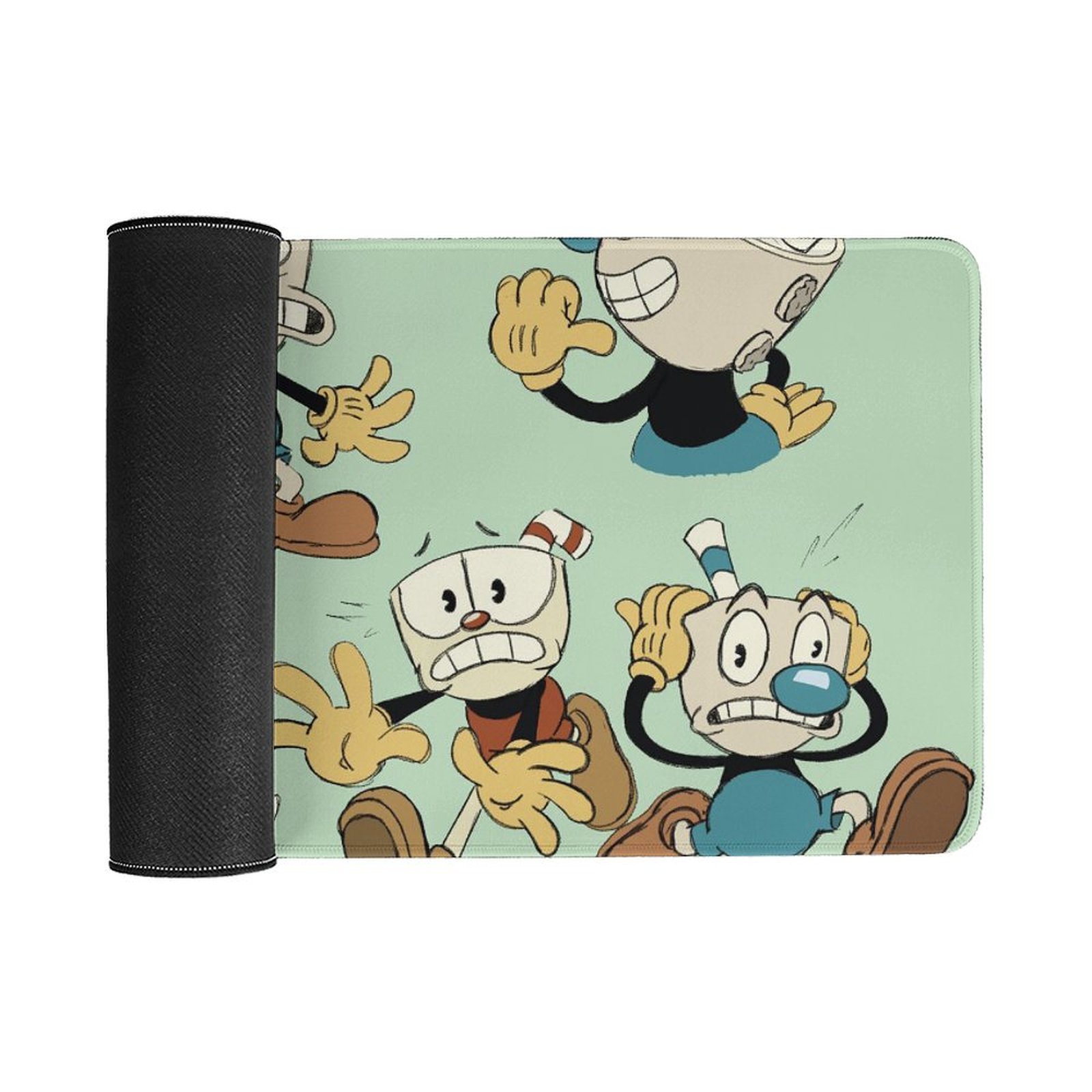 Funny Cuphead Mugman Mouse Pad Extended Gaming No-sliped Large