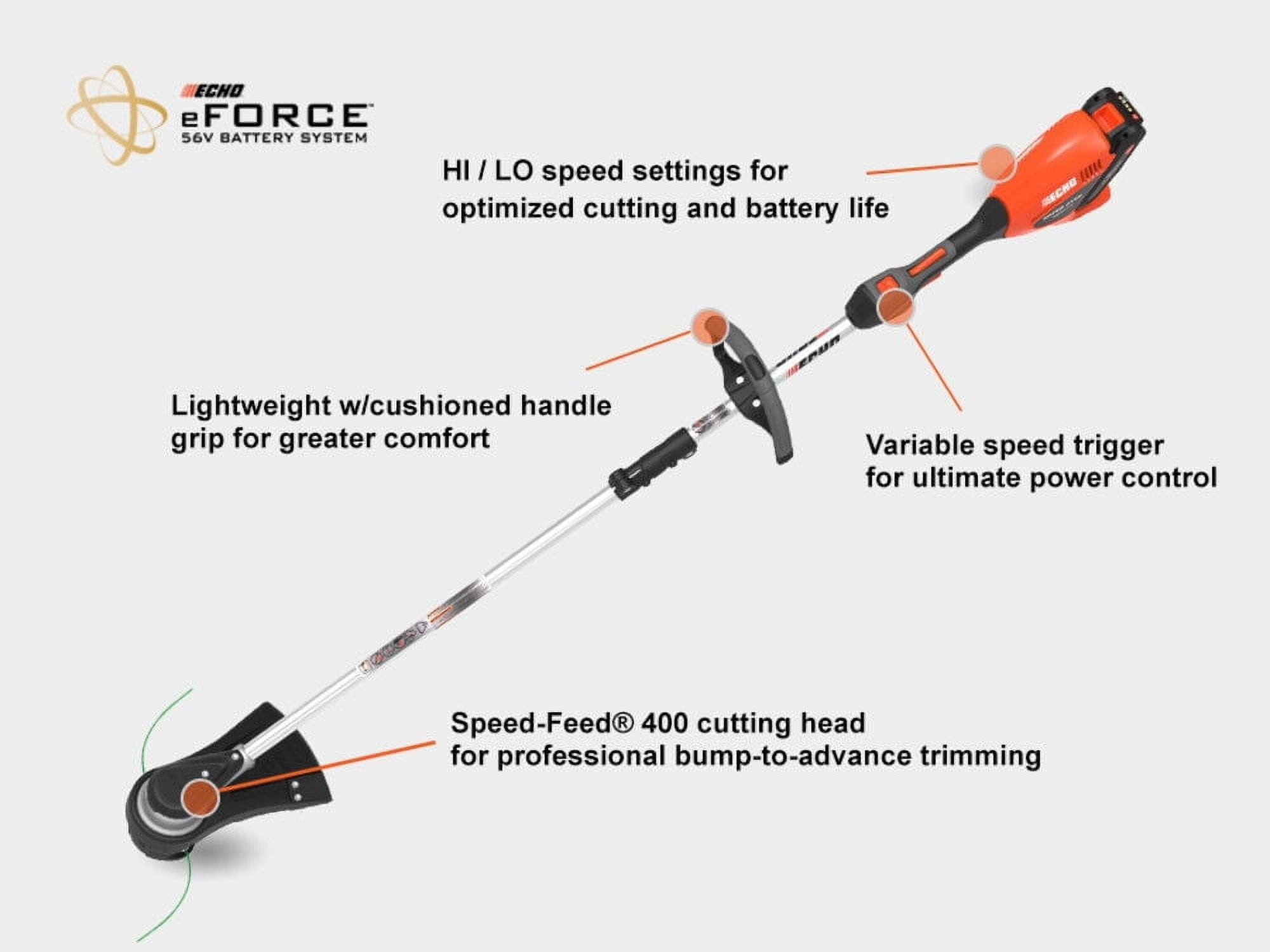 EFORCE 56V 16 in. Brushless Cordless Battery String Trimmer with 2.5Ah Battery and Charger