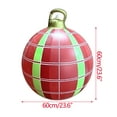 thumbnail image 5 of Clearance! SDJMa 23.6Inch Christmas Ornaments Christmas Inflatable Ball Outdoor,Christmas PVC Inflatable Decorated Ball Huge Balloon for Christmas Yard Decoration,Outdoor Christmas Decor, 5 of 8