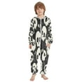 thumbnail image 2 of Vzayyk 4T-14Y Size Aviliable Cozy One-Piece Footless Sleeper Pajama Cartoon Skulls, 2 of 8
