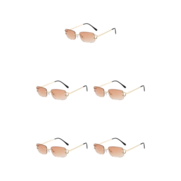 Gafas de sol rectangulares Qarigey a prueba de rayos alta definición Marrón