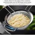 thumbnail image 6 of stainless steel extra ultra fine fat skimmer spoon set,very fine mesh strainer scoop,slotted ladle with holes,kitchen cooking utensil spider strainer for frying,fryer,pasta,egg,soup,oil,grease, 6 of 12
