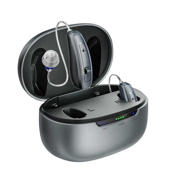 2026 New Ceretone RIC OTC Hearing Aids for Seniors, IP65 Waterproof & Rechargeable Hearing Aids for Ears, Nearly Invisible, Adaptive Noise Cancellation, Easy to Use,