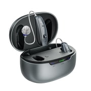 2026 New Ceretone RIC OTC Hearing Aids for Seniors, IP65 Waterproof & Rechargeable Hearing Aids for Ears, Nearly Invisible, Adaptive Noise Cancellation, Easy to Use,