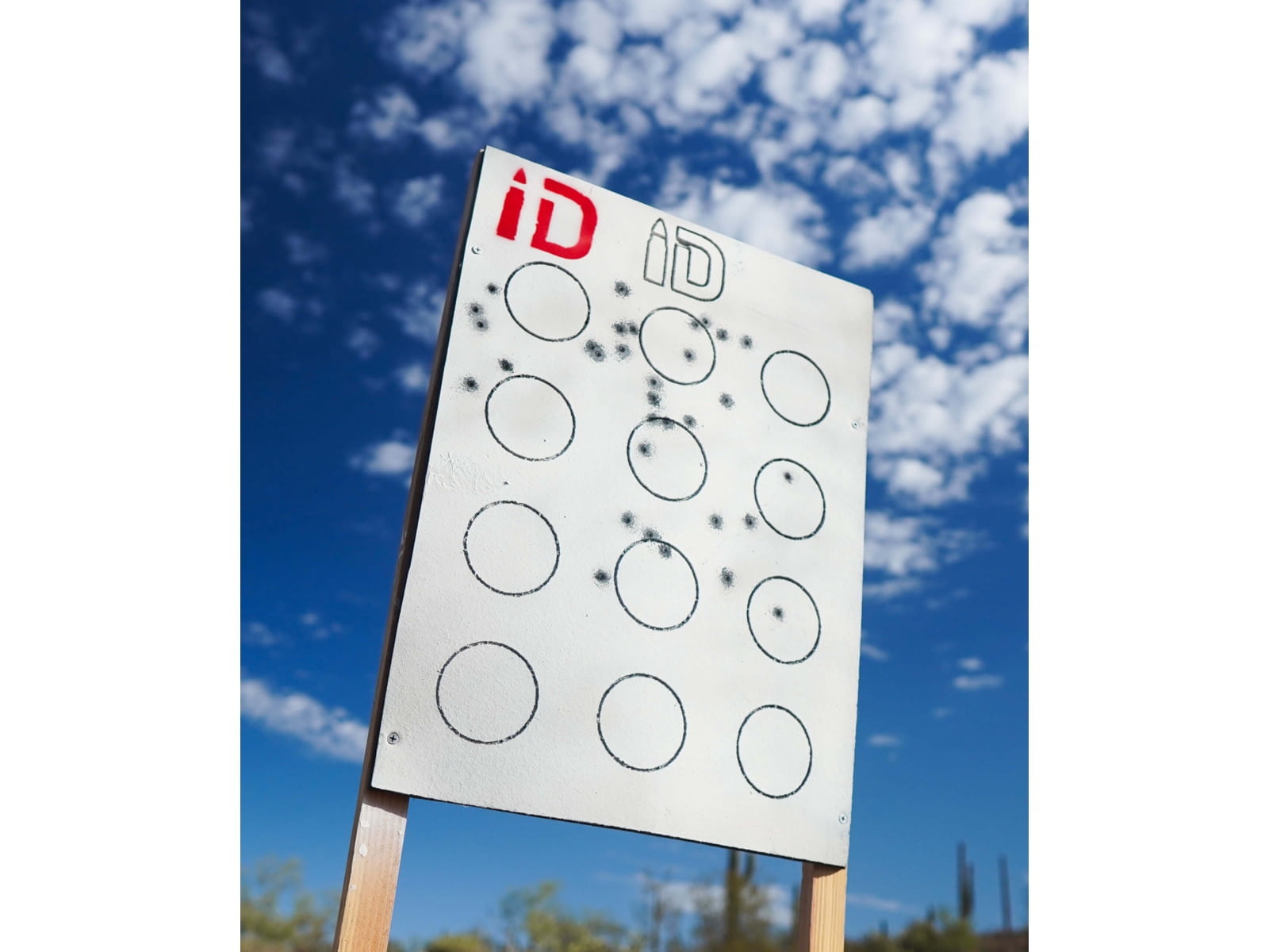 Infinite Defense Circle Drill Target, White