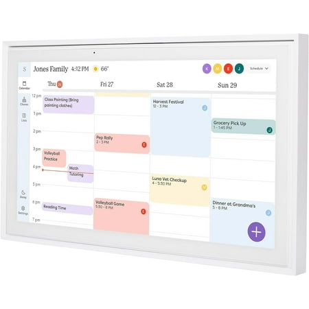 Skylight Calendar: 15-inch Wall Planner Digital Calendar & Chore Chart, Smart Touchscreen Interactive Display for Family Schedules – Wall Mount Included, Great for Organizing Your 2026 Calendar