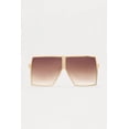thumbnail image 4 of Square Oversized Sunglasses Flat Top Shield Sun Glasses for Women Square Shades, 4 of 5