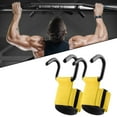 thumbnail image 6 of yotijay Fitness Weight Lifting Hook Gym Lifting Strap Exercise Strength Training Workout Yellow, 6 of 8