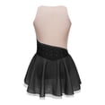 thumbnail image 2 of Sinleey Robe de Patinage Artistique pour Filles, Sans Manches, avec Strass Scintillants, Robe de Danse Ballet, Noir 16, 2 of 7